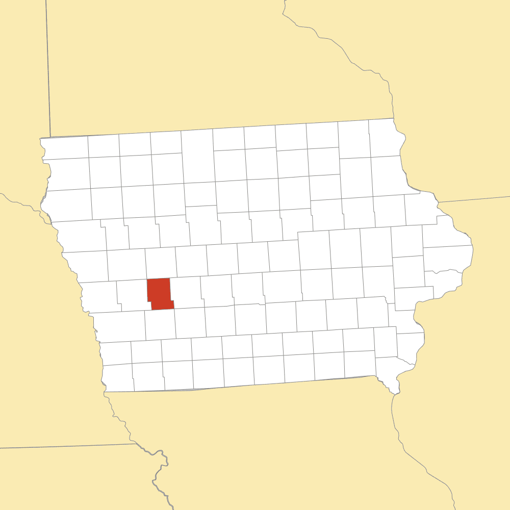 audubon county map