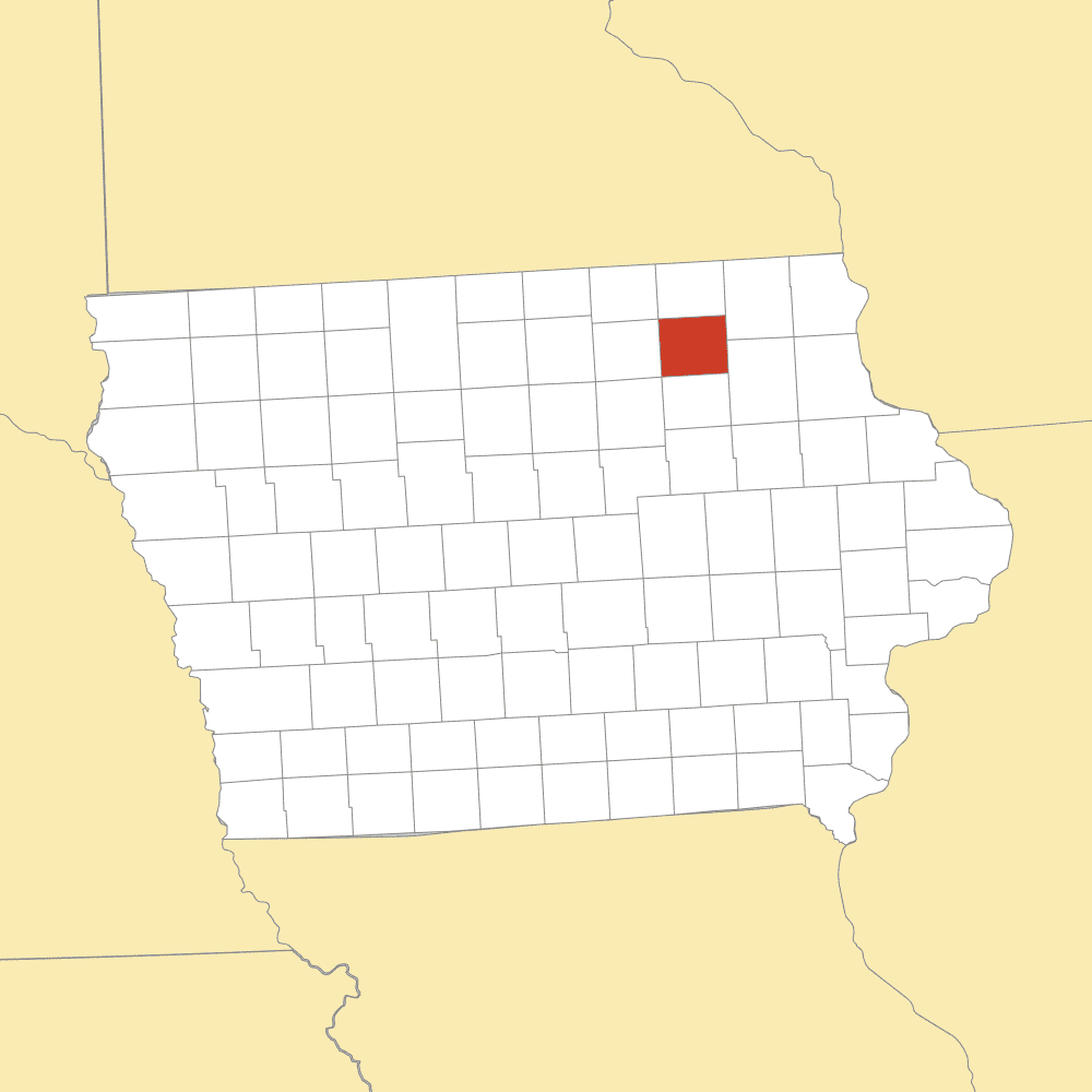 chickasaw county map